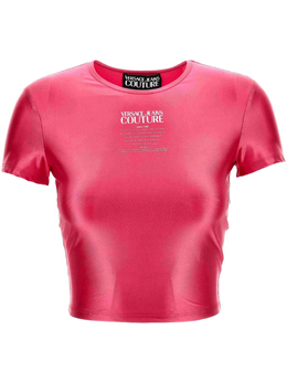Versace Jeans Couture: Розовая футболка 