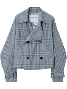 Burberry: Куртка в клетку 