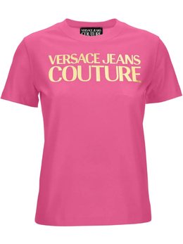 Versace Jeans Couture: Розовая футболка 