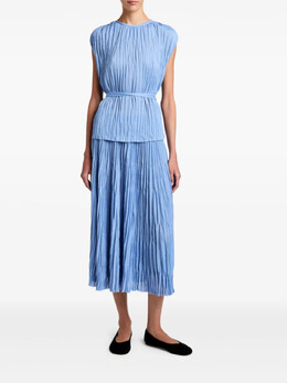Proenza Schouler White Label: Синяя блуза 