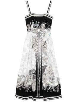 Elie Saab: Платье с принтом 