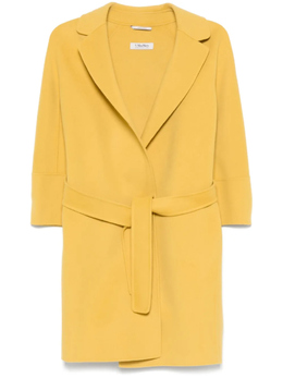 'S Max Mara: Жёлтое пальто 