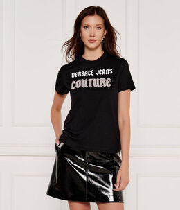 Versace Jeans Couture: Чёрная футболка 