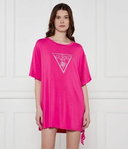 GUESS: Розовая футболка 