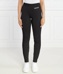 Armani Exchange: Чёрные легинсы 