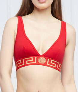 Versace: Красный бюстгальтер 