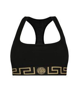 Versace: Чёрный бюстгальтер 