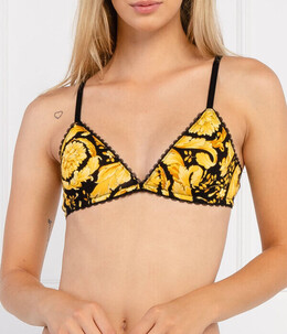 Versace: Чёрный бюстгальтер 