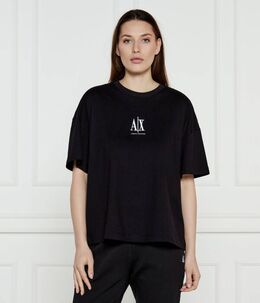 Armani Exchange: Чёрная футболка 