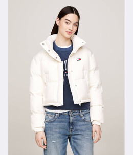 Tommy Jeans: Белый пуховик 