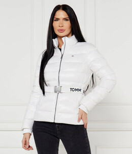 Tommy Jeans: Белый пуховик 
