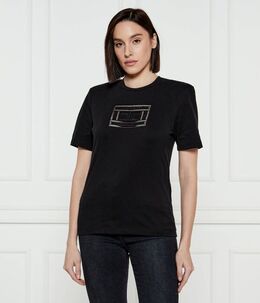 Elisabetta Franchi: Чёрная футболка 
