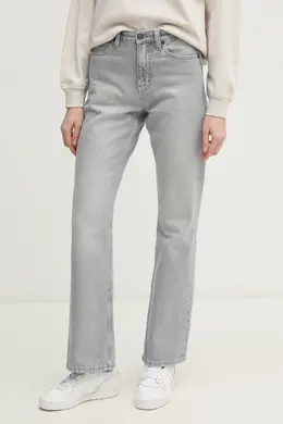 Calvin Klein: Серые джинсы 