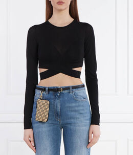 Elisabetta Franchi: Чёрный свитер 