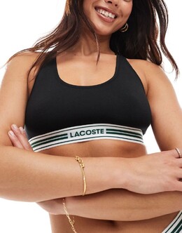 Lacoste: Чёрный бюстгальтер 