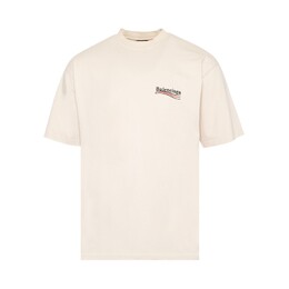 Balenciaga: Светлая футболка 