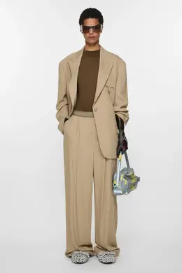 Acne Studios: Бежевые брюки 