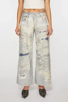 Acne Studios: Голубые брюки 