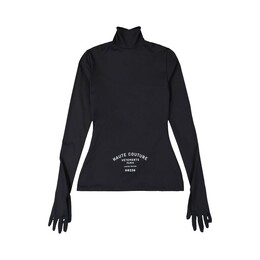 Vetements: Чёрный топ  Haute Couture