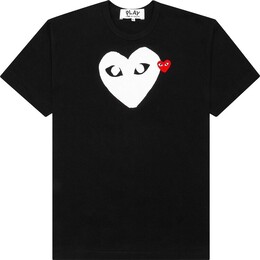 Comme Des Garçons Play: Чёрная футболка  Heart