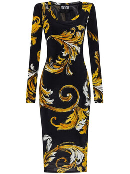 Versace Jeans Couture: Платье миди 