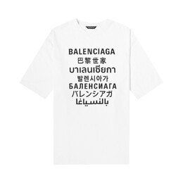 Balenciaga: Белая футболка 