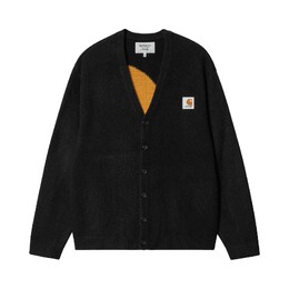 Carhartt WIP: Чёрный кардиган 
