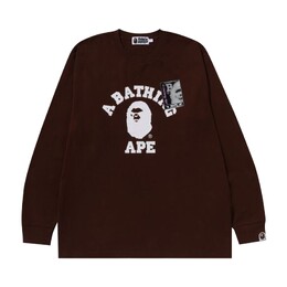 A BATHING APE: Футболка с длинным рукавом 