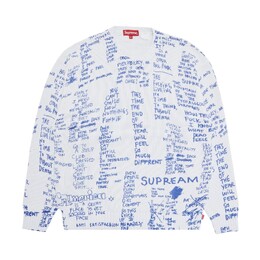 Supreme: Белый свитер  Gonz