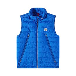 Moncler: Синий жилет 