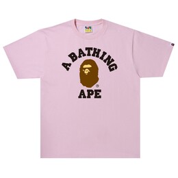 A BATHING APE: Розовая футболка 