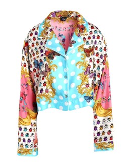 Versace: Многоцветная рубашка 