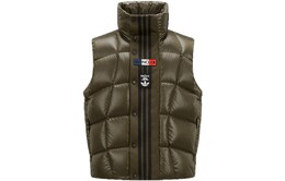 Moncler: Зелёный жилет 