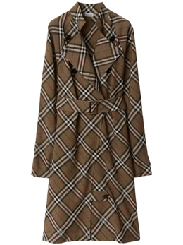 Burberry: Платье в клетку 