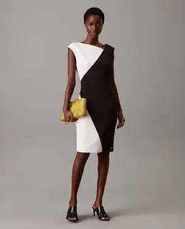Calvin Klein: Платье из неопрена 
