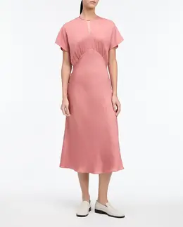 Calvin Klein: Атласное платье 