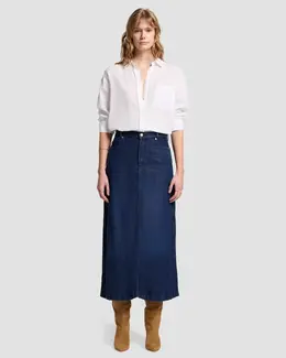 7 For All Mankind: Тёмная юбка 
