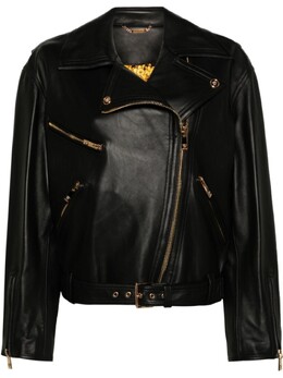Versace: Куртка с поясом 