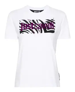 Just Cavalli: Белая футболка 