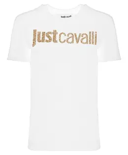 Just Cavalli: Белая футболка 