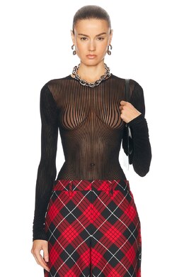 Jean Paul Gaultier: Топ с длинным рукавом 