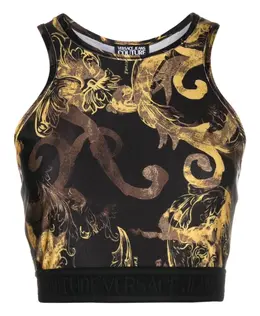 Versace Jeans Couture: Короткий топ 