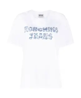 Moschino: Джинсовая футболка 