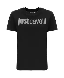 Just Cavalli: Чёрная футболка 