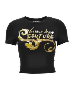 Versace Jeans Couture: Чёрная футболка 