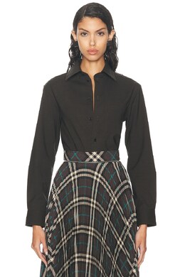 Burberry: Топ на пуговицах 
