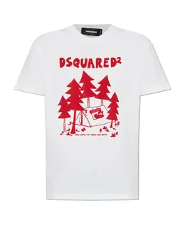 Dsquared2: Белая футболка 