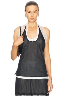 Helmut Lang: Кружевное топ 