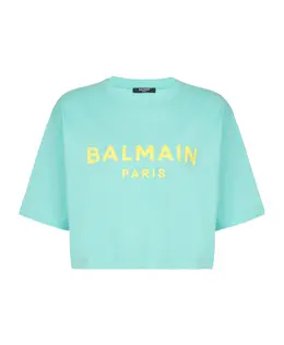 Balmain: Футболка с принтом 