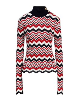 Balmain: Красный свитер 
